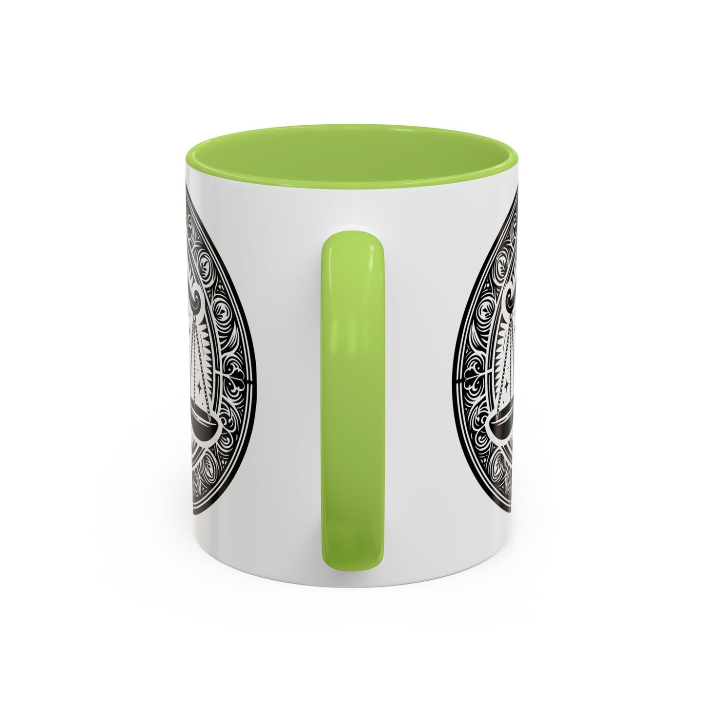 Justice Scale Accent Coffee Mug - Perfect Gift for Lawyers, Graduations, Law School, Legal Professionals, Motivational Decor