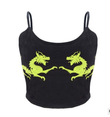 Red Dragon Cropped Cami