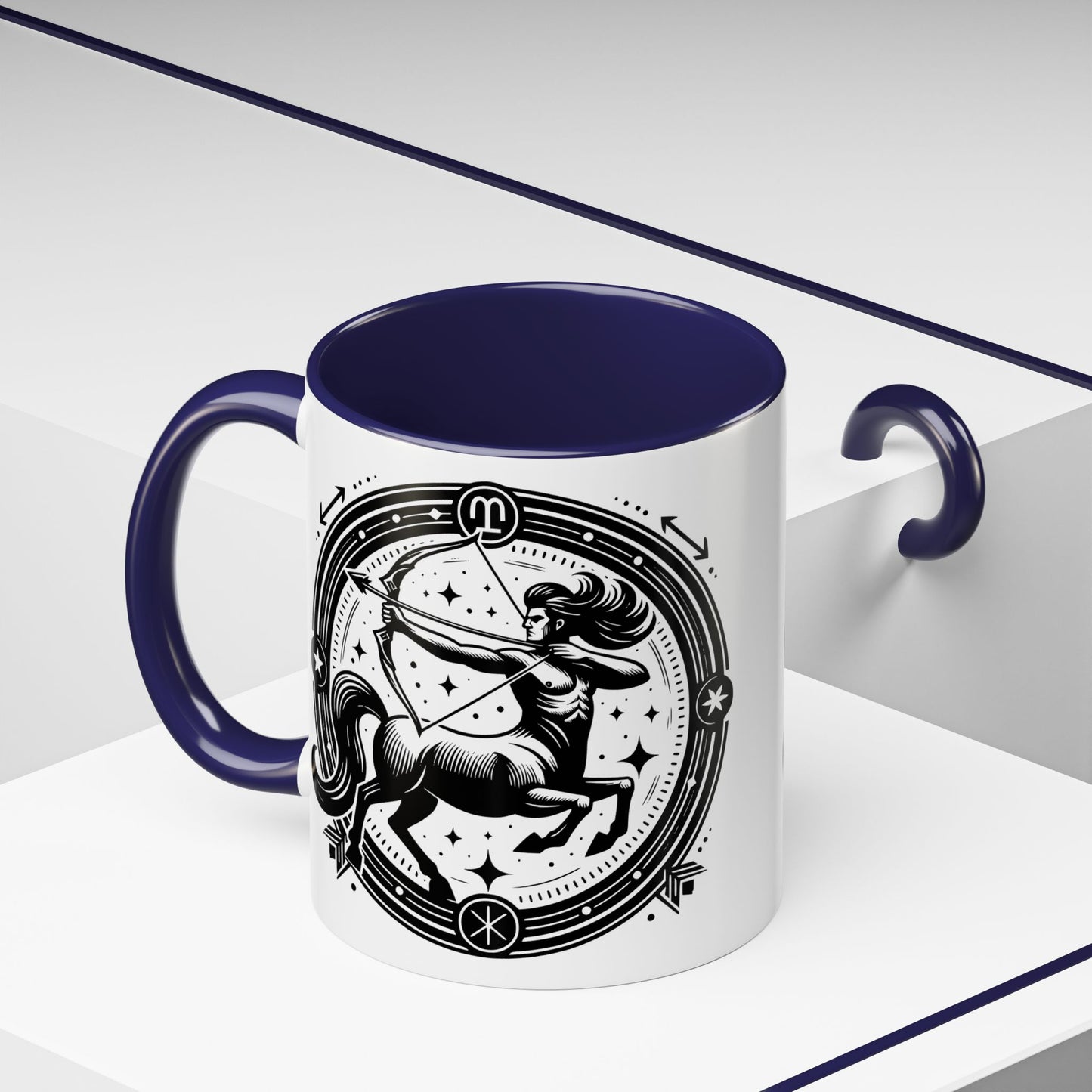 Zodiac Unicorn Coffee Mug, Astrology Gift, Horoscope Cup, Black Accents, Unique Unicorn Mug for Coffee Lovers