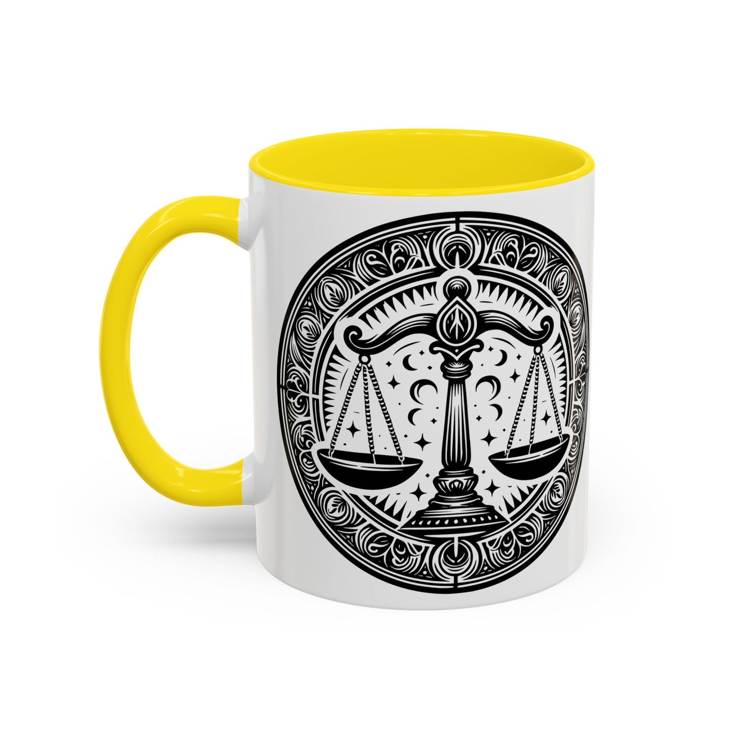 Justice Scale Accent Coffee Mug - Perfect Gift for Lawyers, Graduations, Law School, Legal Professionals, Motivational Decor