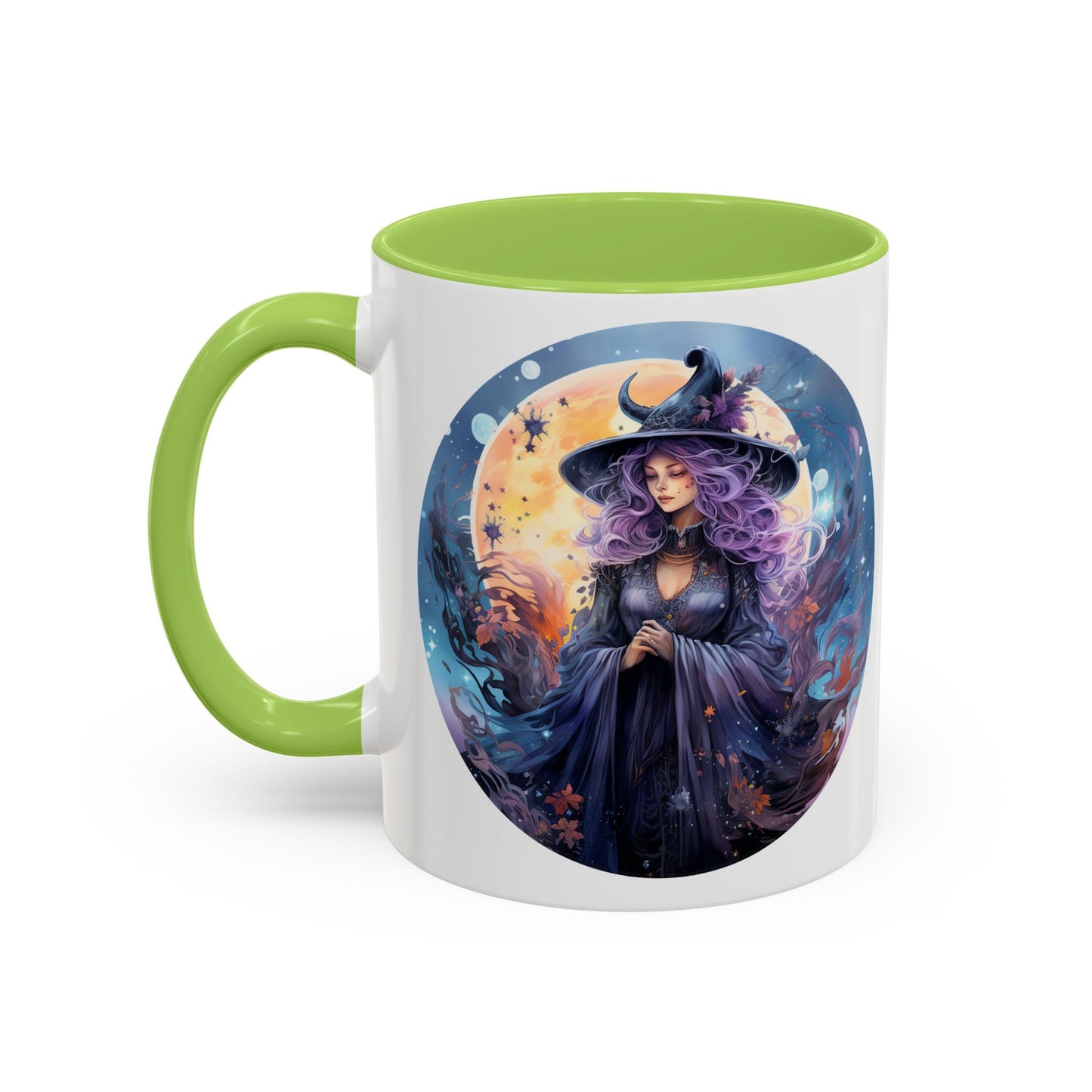Mystical Witch Coffee Mug, Enchanted Mug, Cute Witch Gift, Magic Drinkware, Celestial Kitchen Decor, Unique Witchy Present