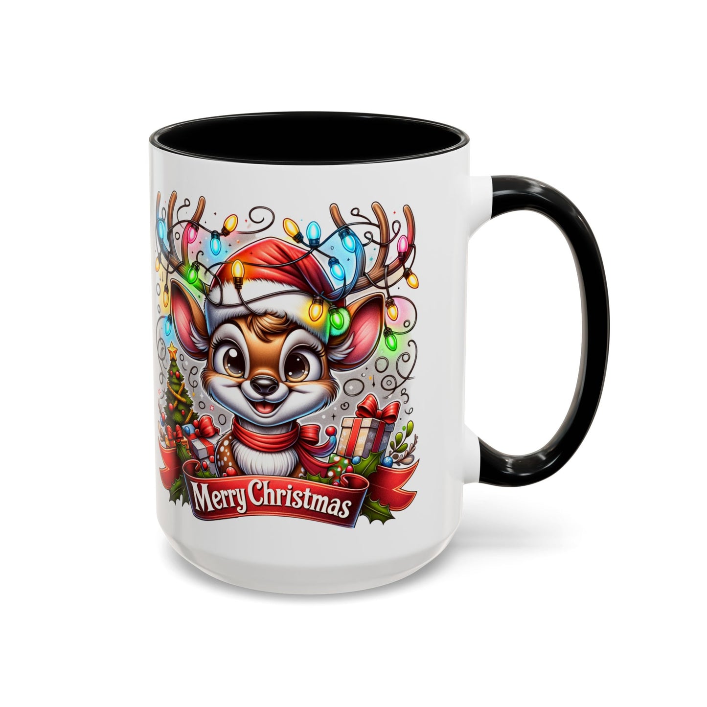 Tasse à café, petit renne au nez rouge (11, 15oz)
