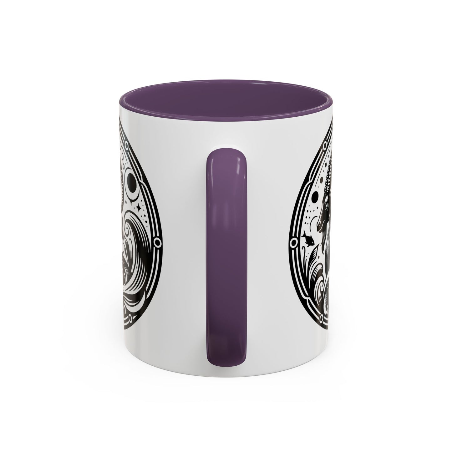 Astrological Black and White Accent Coffee Mug - Zodiac Sign, Horoscope Gift, Astrology Lovers, Unique Kitchen Decor, Cosmic Drinkware