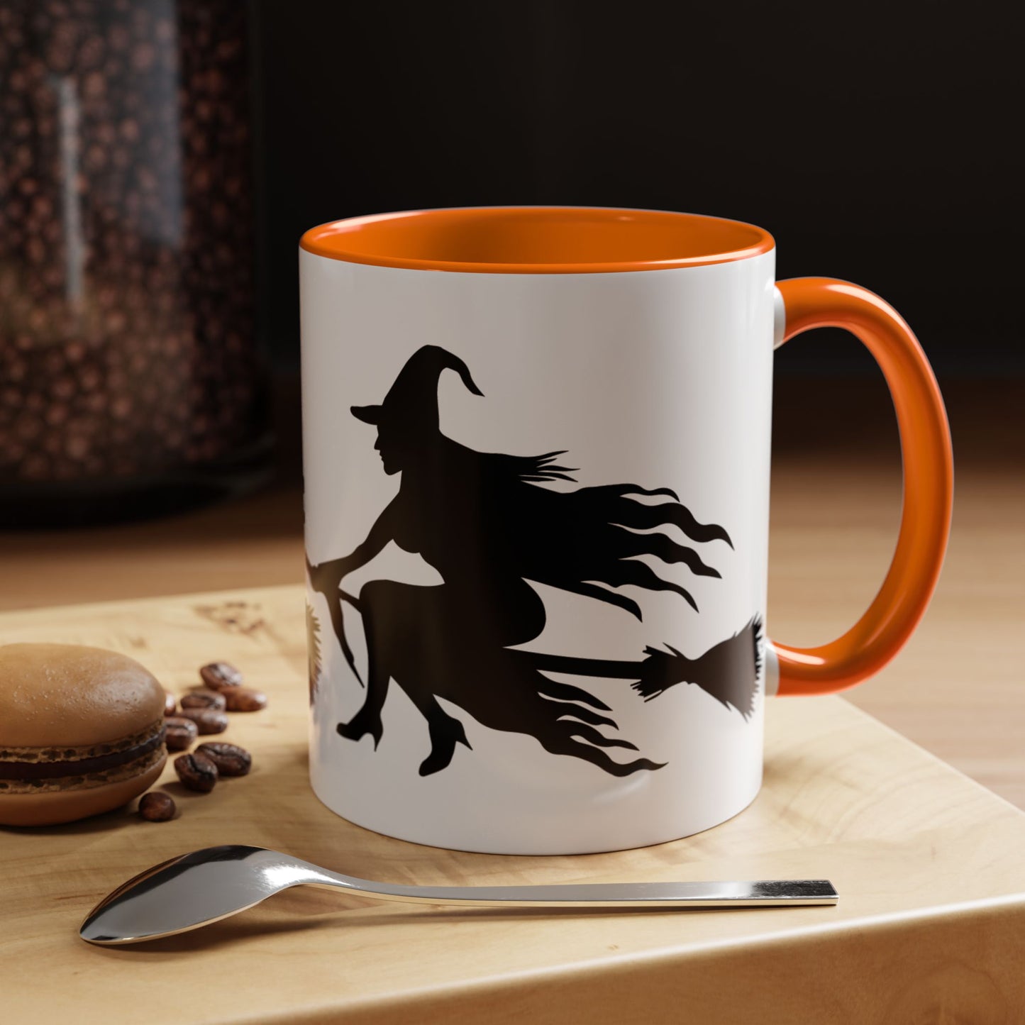 Witchy Accent Coffee Mug - Perfect for Halloween, Witch Enthusiasts, Cozy Nights, Themed Parties, Gift for Her, Magic Lovers