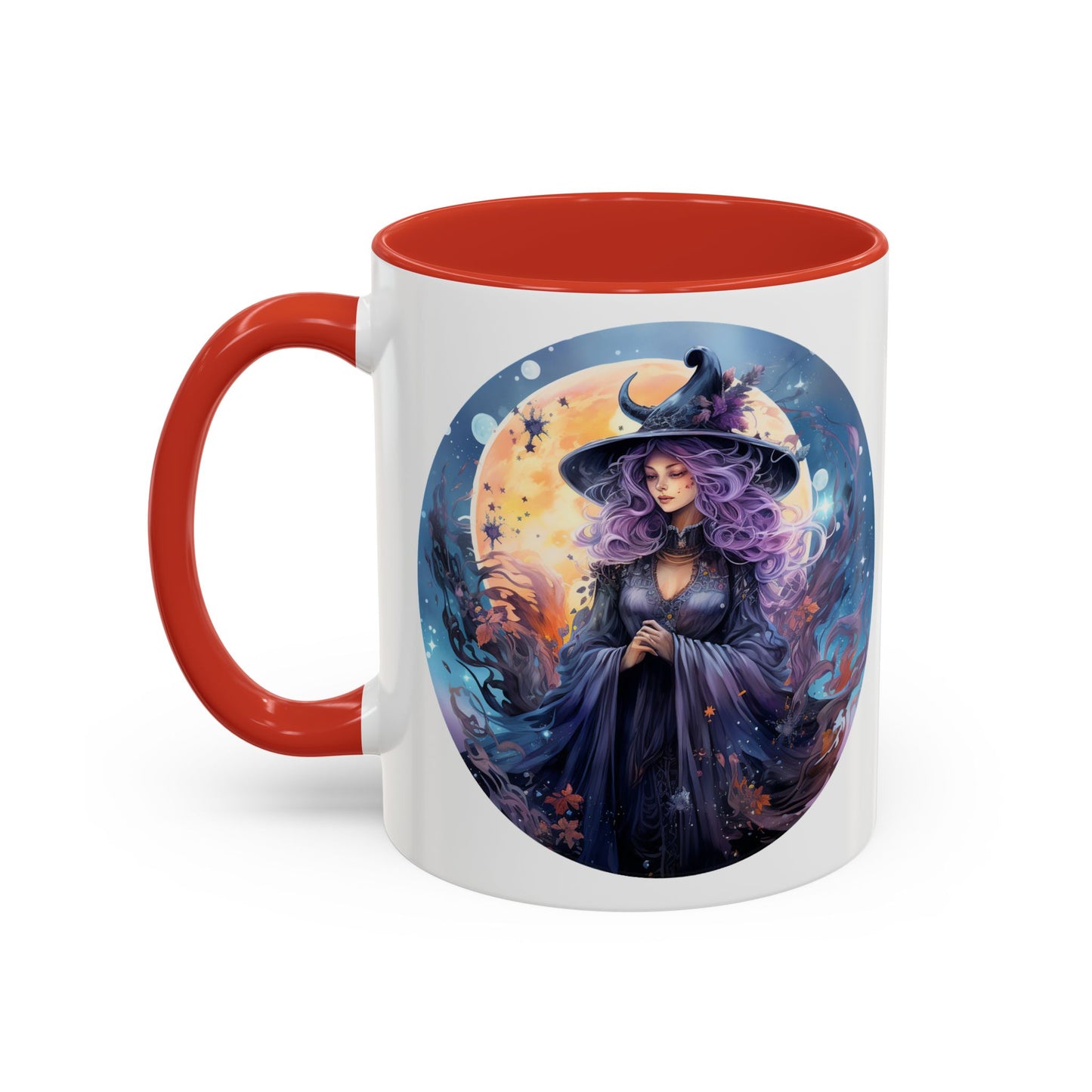 Mystical Witch Coffee Mug, Enchanted Mug, Cute Witch Gift, Magic Drinkware, Celestial Kitchen Decor, Unique Witchy Present