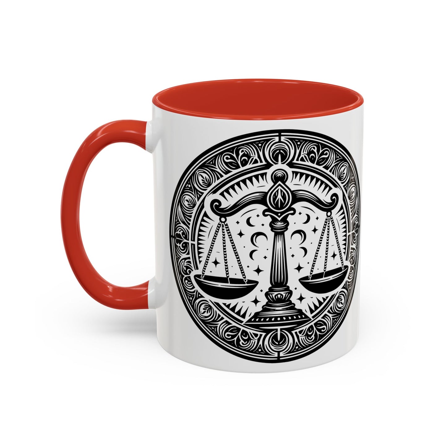 Justice Scale Accent Coffee Mug - Perfect Gift for Lawyers, Graduations, Law School, Legal Professionals, Motivational Decor
