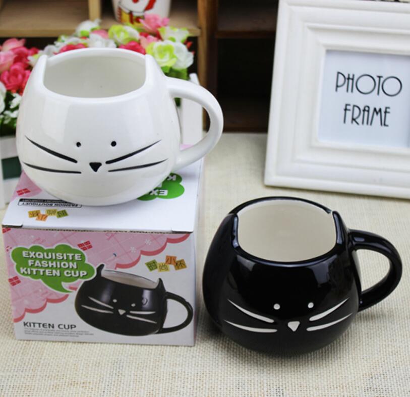 Tasse en forme de chat pour une pause douce et féline.
