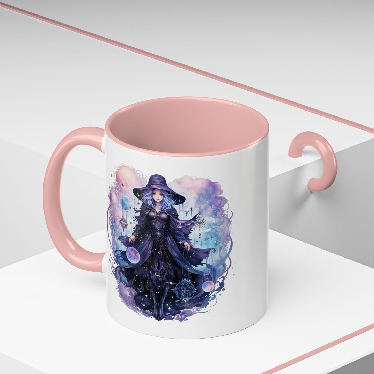 Mystical Witch Coffee Mug | Enchanting Beverage Cup | Moon Phase Gift for Witch Lovers, Halloween Décor, Unique Present