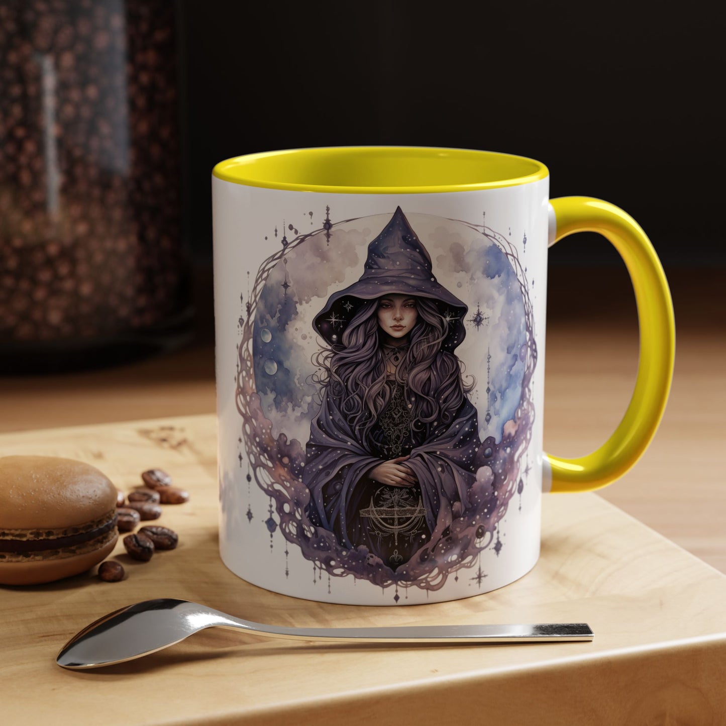 Mystical Witch Coffee Mug | Enchanted Gift for Tea Lovers, Halloween Decor, Witchcraft Lover, Celestial Home Decor, Unique Magic Mug