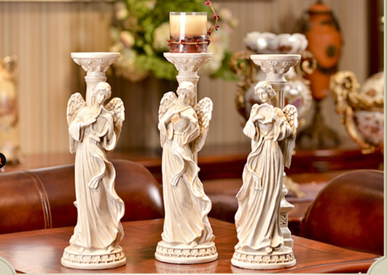 Vintage Athenian Goddess Sculpture Candle Holder