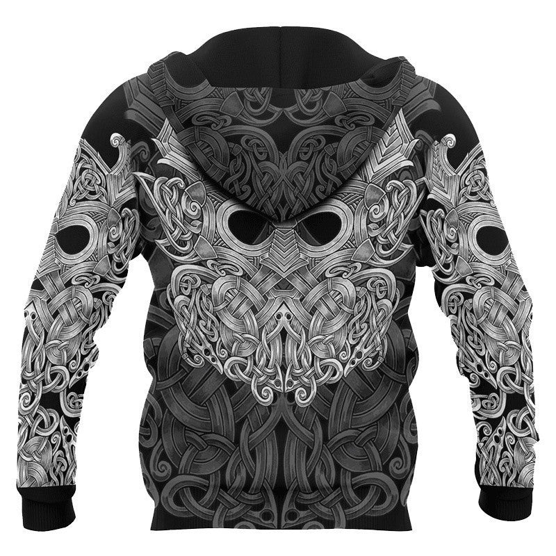 New Viking Series Men's And Women's 3D Digital Printing Hoodie