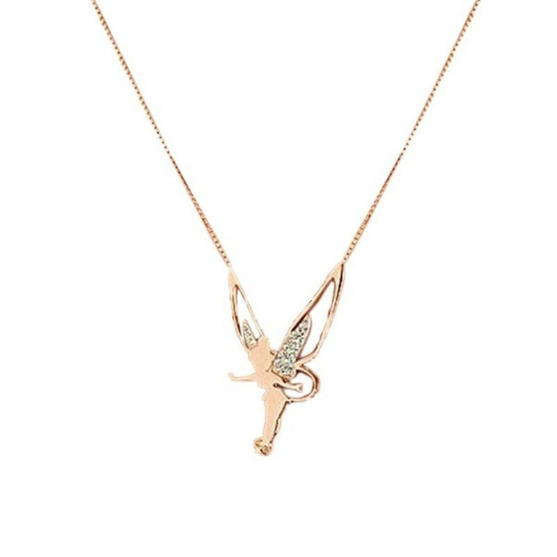 Diamant Ange Ailes Collier Charme De Mode Bijoux