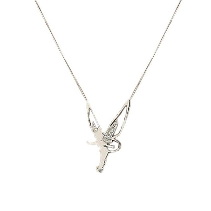 Diamant Ange Ailes Collier Charme De Mode Bijoux