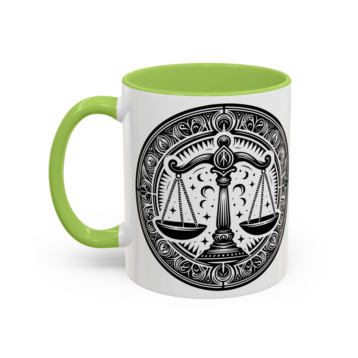Justice Scale Accent Coffee Mug - Perfect Gift for Lawyers, Graduations, Law School, Legal Professionals, Motivational Decor