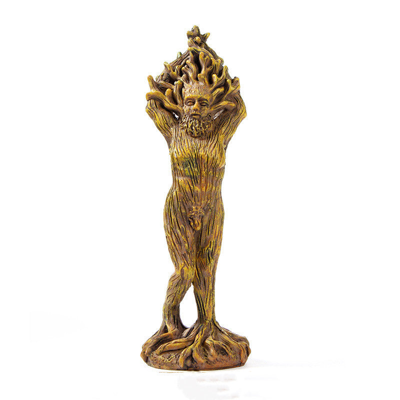 Statue de la déesse de la forêt en résine ornements d'artisanat de jardin Ornements de l'homme vert Statue Arbre Ornements de Dieu