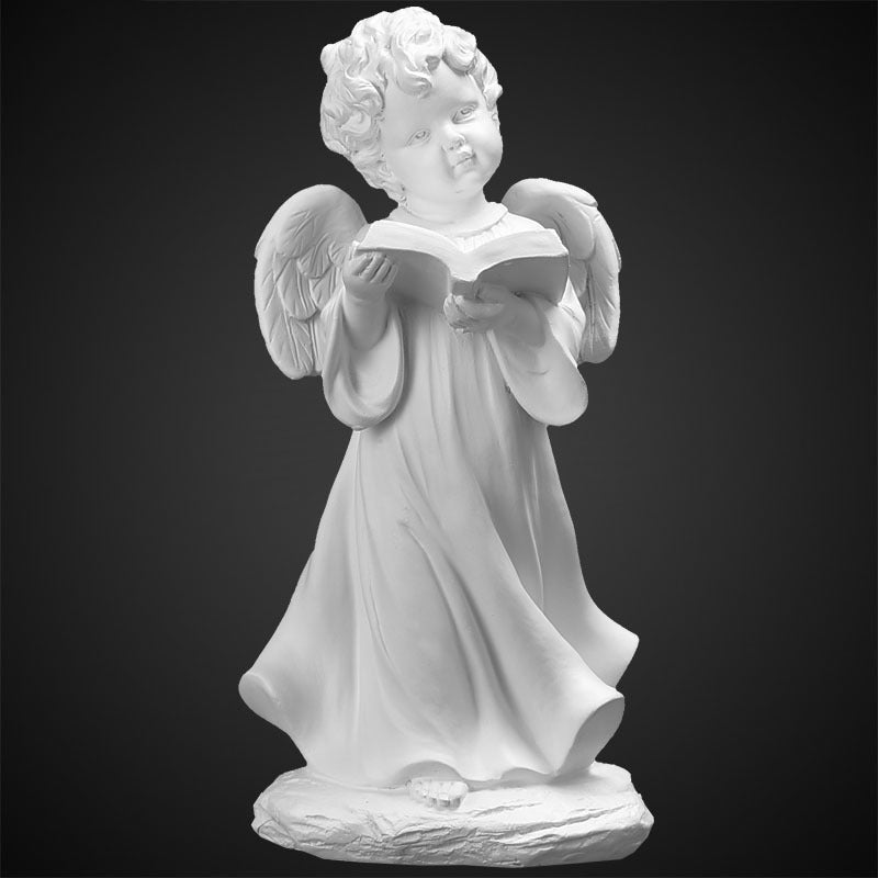 Angel Plaster Statue Decoration Nordic Desktop Ins Decoration Cute Mini Trumpet Portrait Sculpture Figure Statue