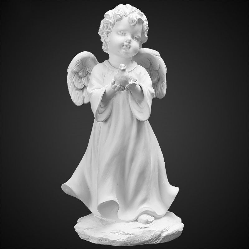 Angel Plaster Statue Decoration Nordic Desktop Ins Decoration Cute Mini Trumpet Portrait Sculpture Figure Statue