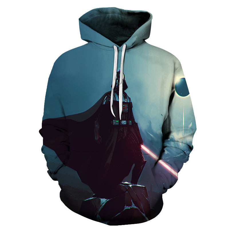 Cross-Border Spring And Autumn 3D Digital Printing Men'S And Women'S Hoodie Pullover Sweatshirt Sweater Baseball Uniform
