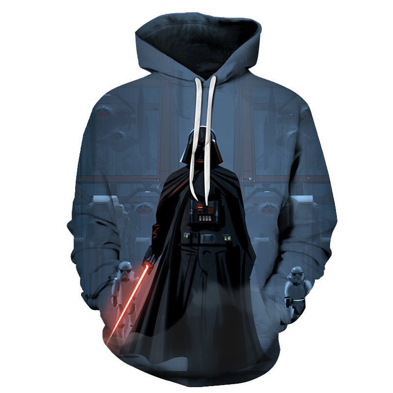 Cross-Border Spring And Autumn 3D Digital Printing Men'S And Women'S Hoodie Pullover Sweatshirt Sweater Baseball Uniform