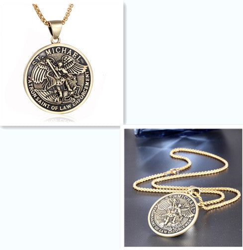 Vintage Zodiac Sun Titanium Steel Pendant