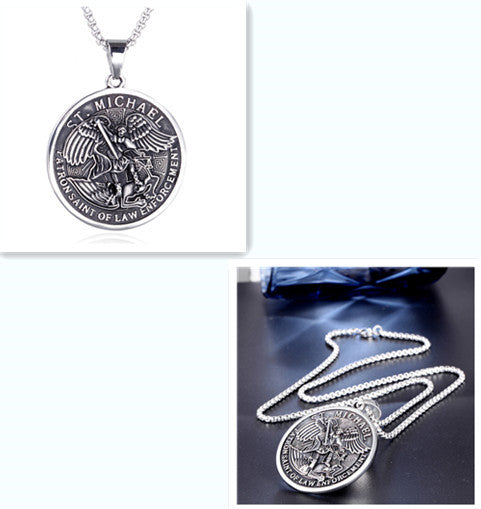 Vintage Zodiac Sun Titanium Steel Pendant