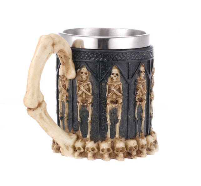 Tasse Crâne Tête Vin Verre Résine Crâne Tête Personnalisé Cadeau Croix-frontière Sources Maison Décoration Bar à Bière Tasse
