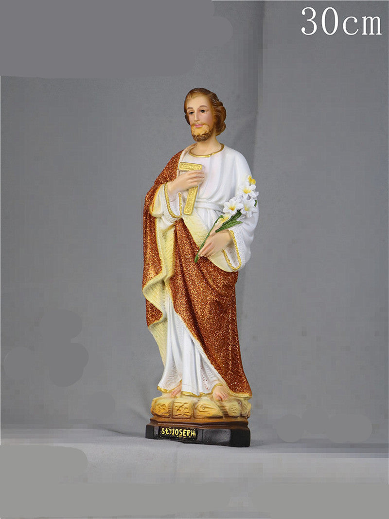 Jésus Christian Icône Catholique Sacré Vierge Jésus Mary Église Famille Statue