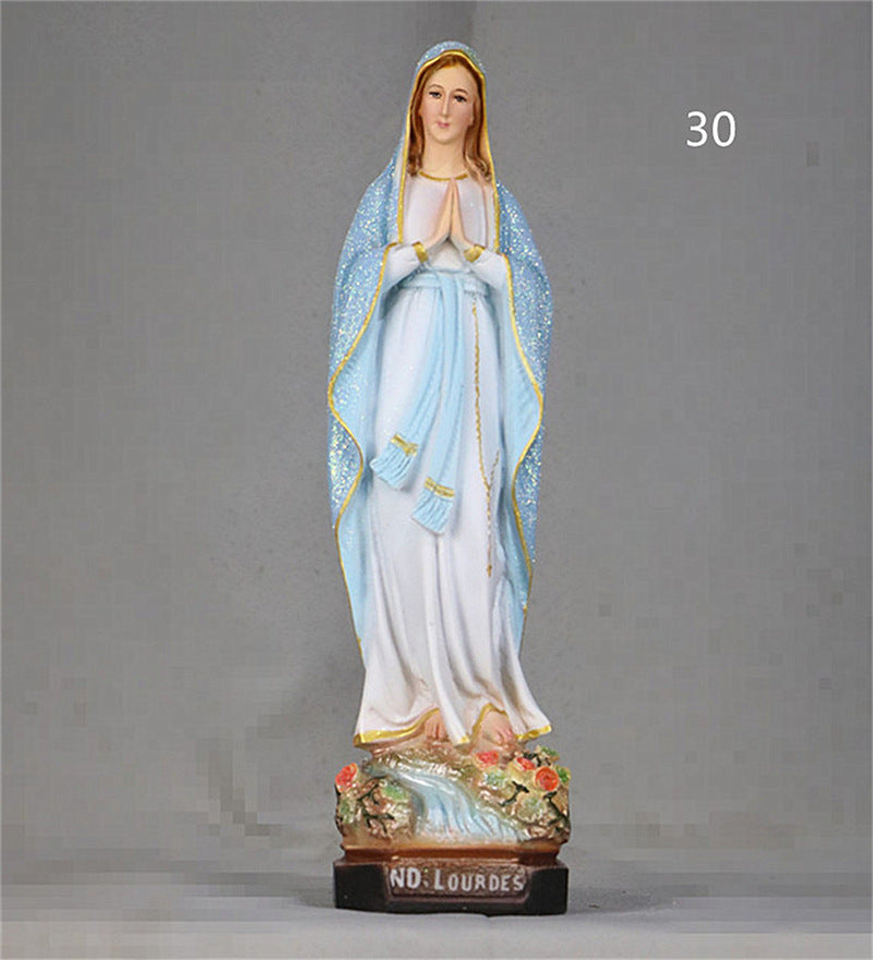 Jésus Christian Icône Catholique Sacré Vierge Jésus Mary Église Famille Statue