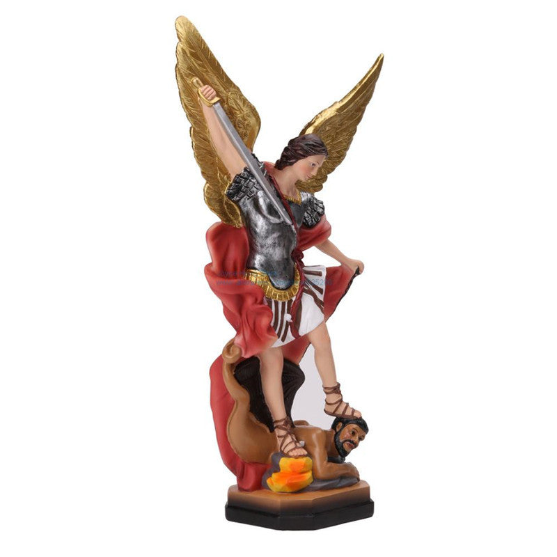 Enseigner Notre Dame Petit Ange Décoration 29cm Résine Artisanat