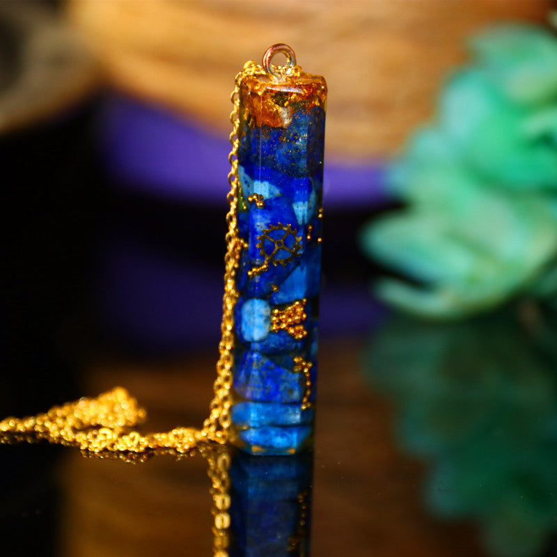 AURA REIKI Orgonite D'énergie Pendentif et Chaîne pour Hommes Et Femmes ,Collier chance Guérison Wicca