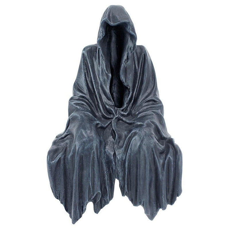 Reaper Assis Statue Secret Style Artisanat Gothique Creeper Résine Assis Statue Ornements