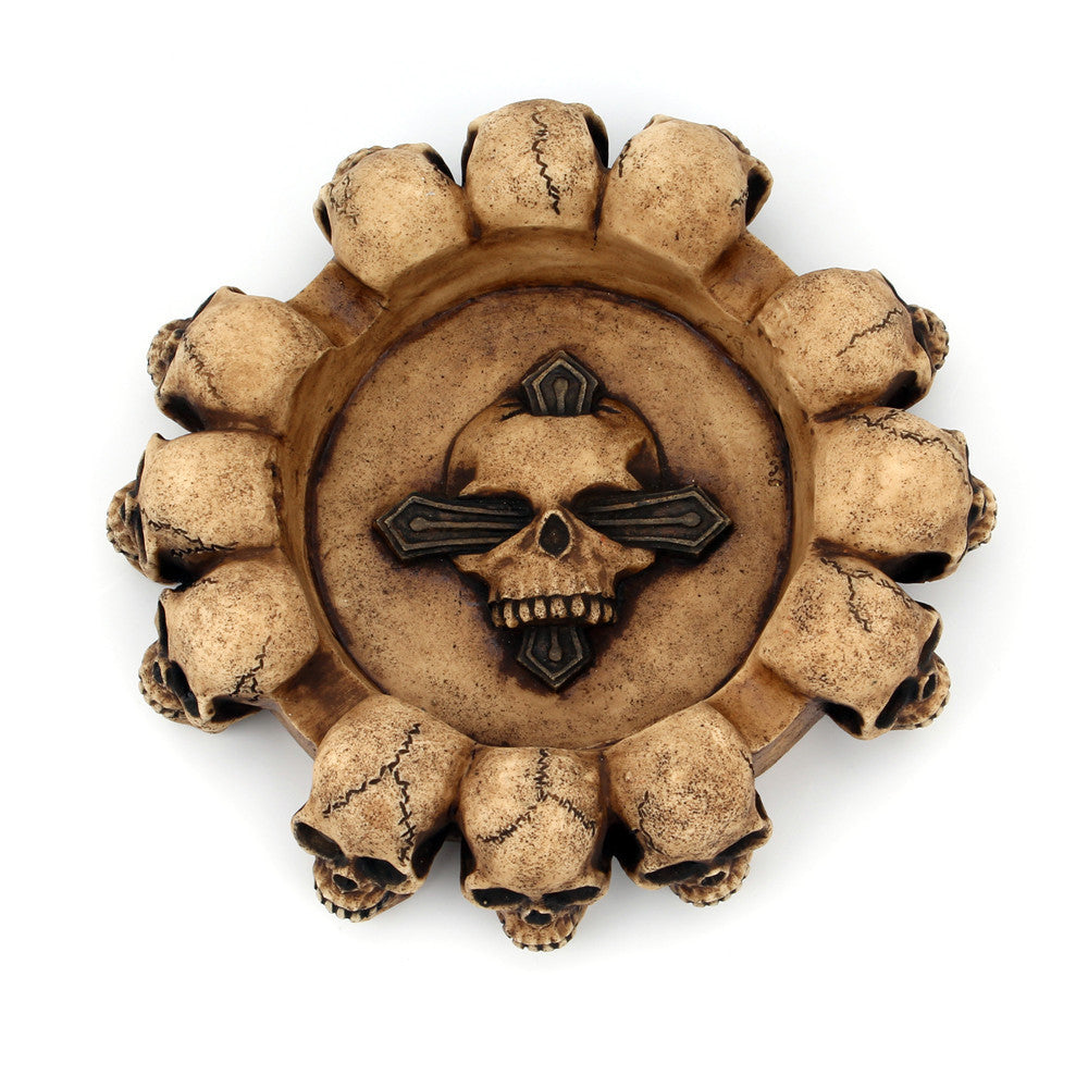 Creative Gothic Style Multi-headed Skull Ashtray
