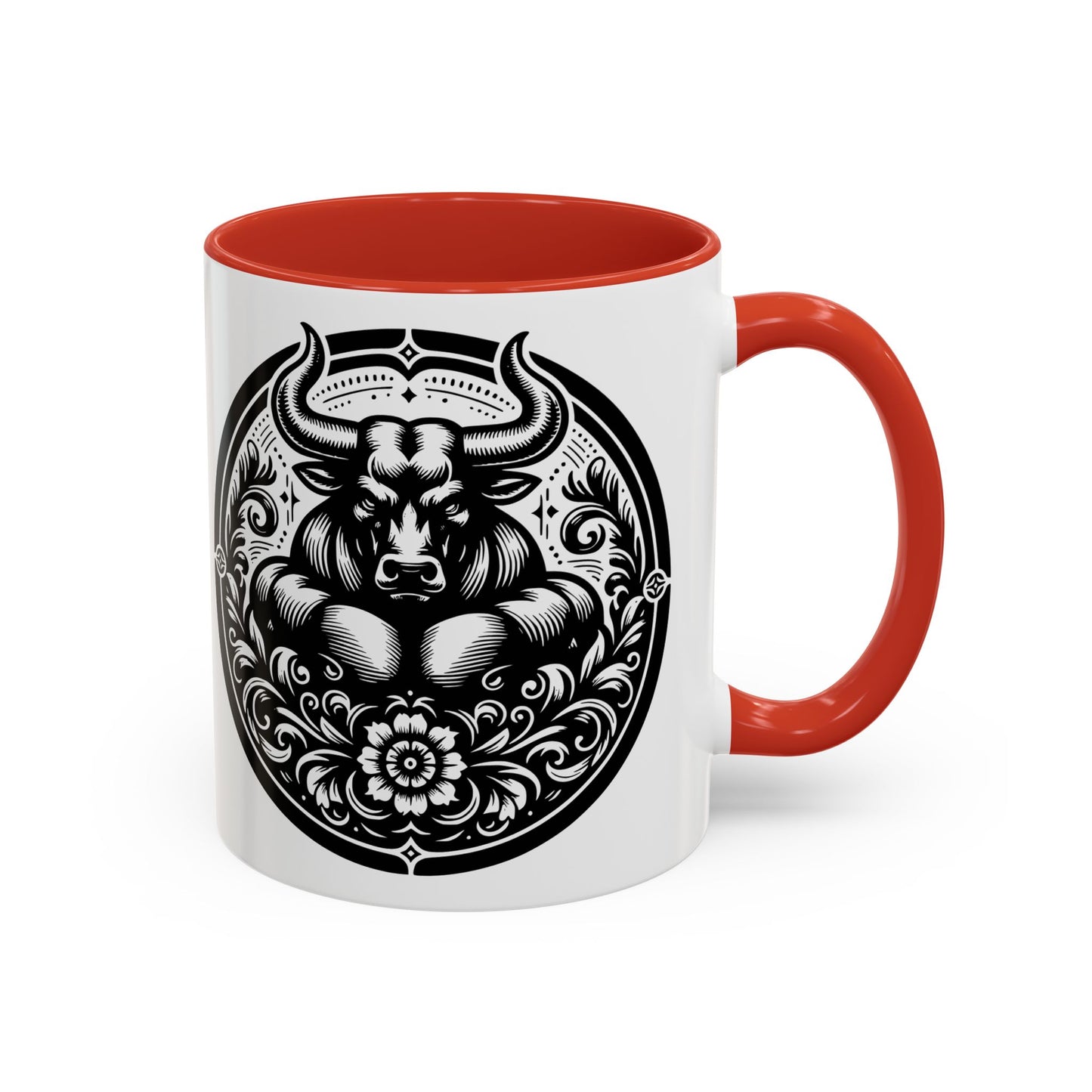 Bull-Themed Accent Coffee Mug for Animal Lovers, Unique Gift for Birthdays, Farmhouse Decor, Coffee Lover's Mug, 11oz and 15oz Options