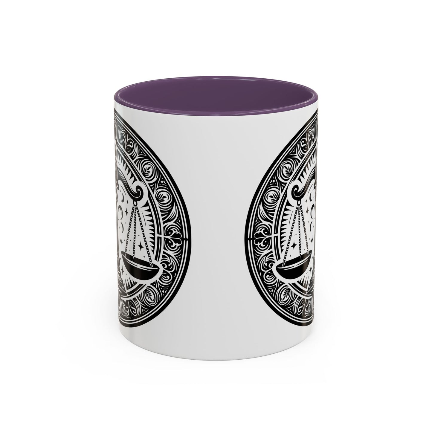 Justice Scale Accent Coffee Mug - Perfect Gift for Lawyers, Graduations, Law School, Legal Professionals, Motivational Decor