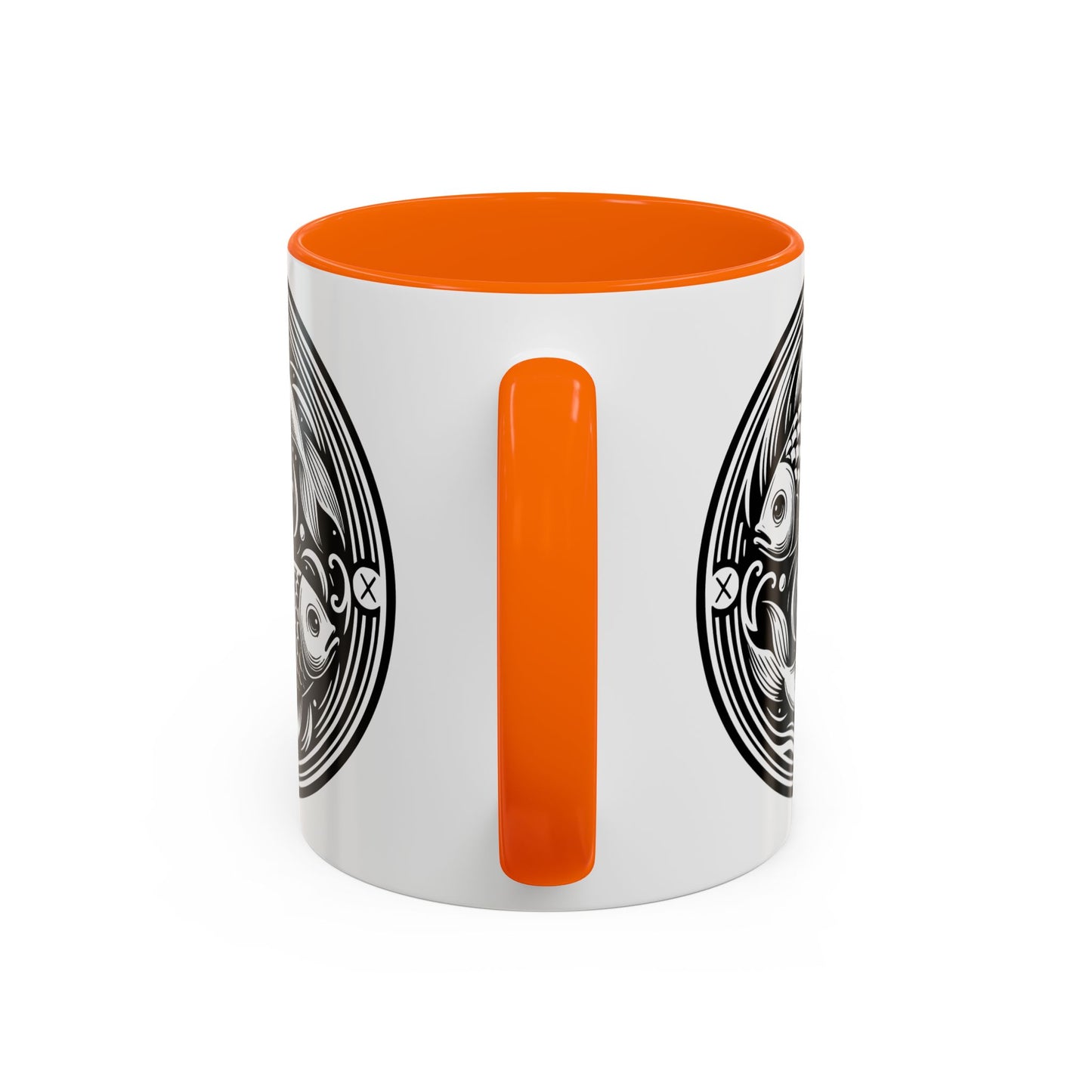 Elegant Koi Fish Accent Coffee Mug - Unique Artwork, Perfect for Tea Lovers, Gift for Him/Her, Home Decor, Birthday Present