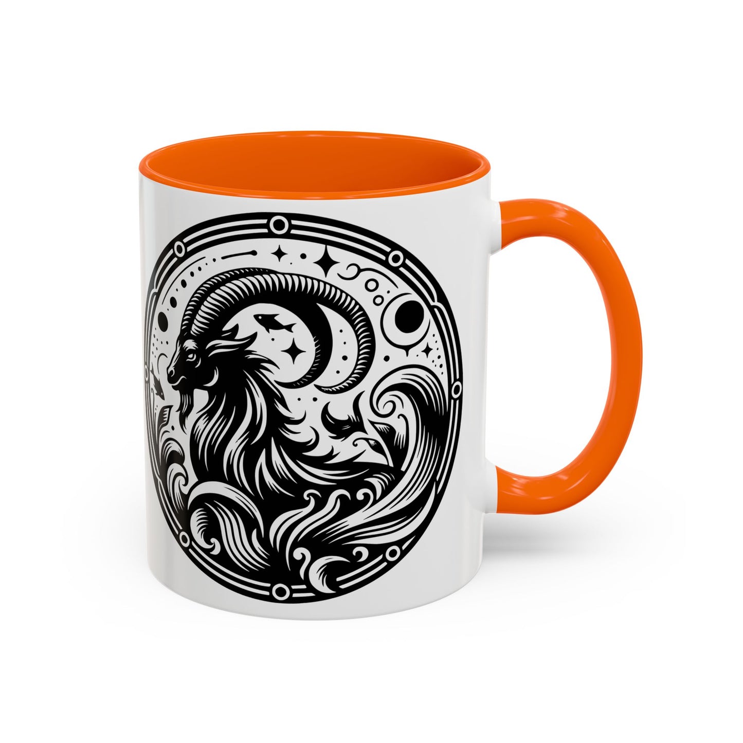 Astrological Black and White Accent Coffee Mug - Zodiac Sign, Horoscope Gift, Astrology Lovers, Unique Kitchen Decor, Cosmic Drinkware
