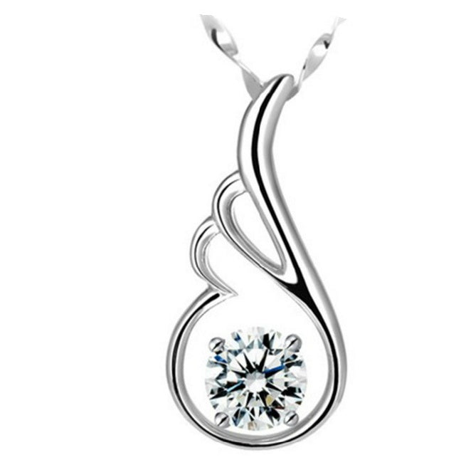 Aile d'ange collier de diamants