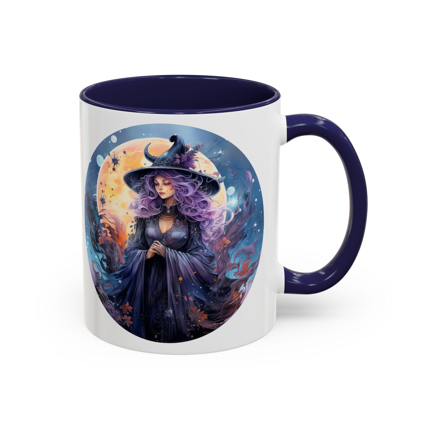 Mystical Witch Coffee Mug, Enchanted Mug, Cute Witch Gift, Magic Drinkware, Celestial Kitchen Decor, Unique Witchy Present
