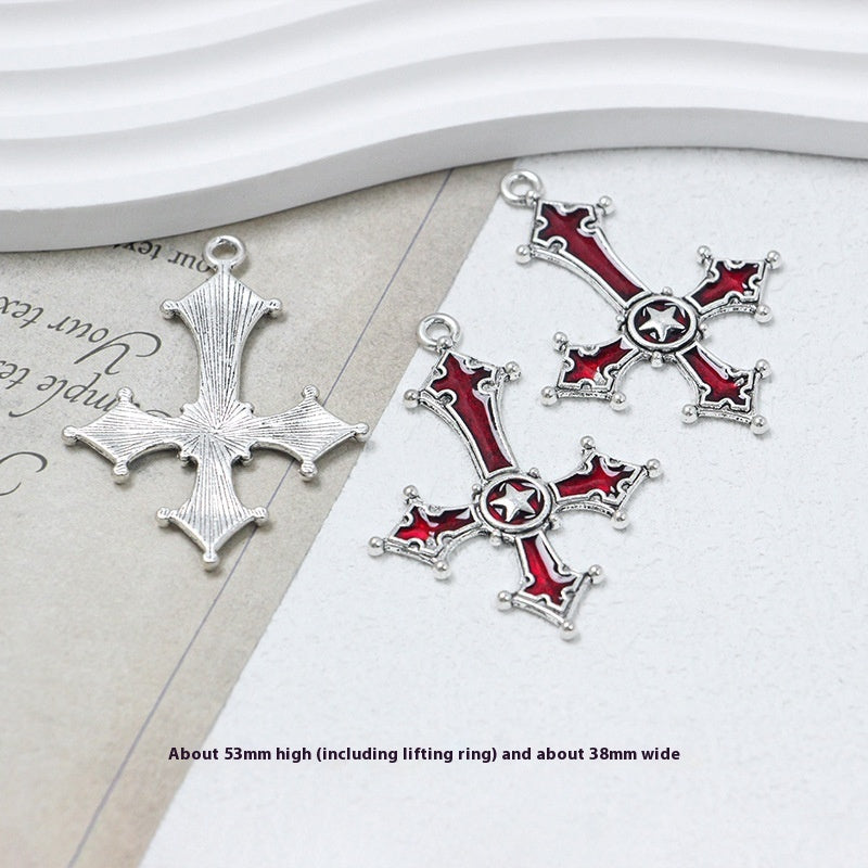 Gothic Girl Cross Love DIY Handmade Necklace Bracelet Earring Ornament Accessories
