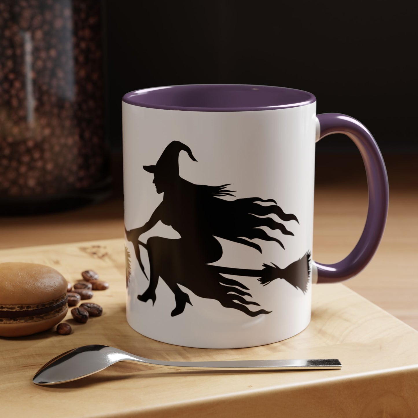 Witchy Accent Coffee Mug - Perfect for Halloween, Witch Enthusiasts, Cozy Nights, Themed Parties, Gift for Her, Magic Lovers