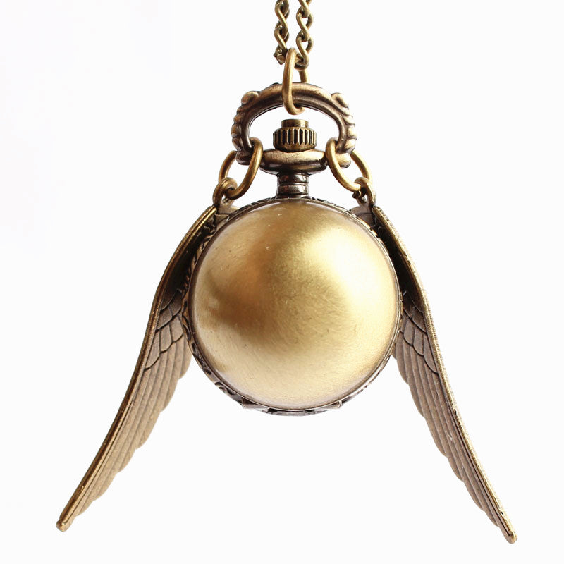 Harry Potter Snitch Quidditch Necklace Pocket Watch Retro Flip Spherical Pocket Watch Ornament