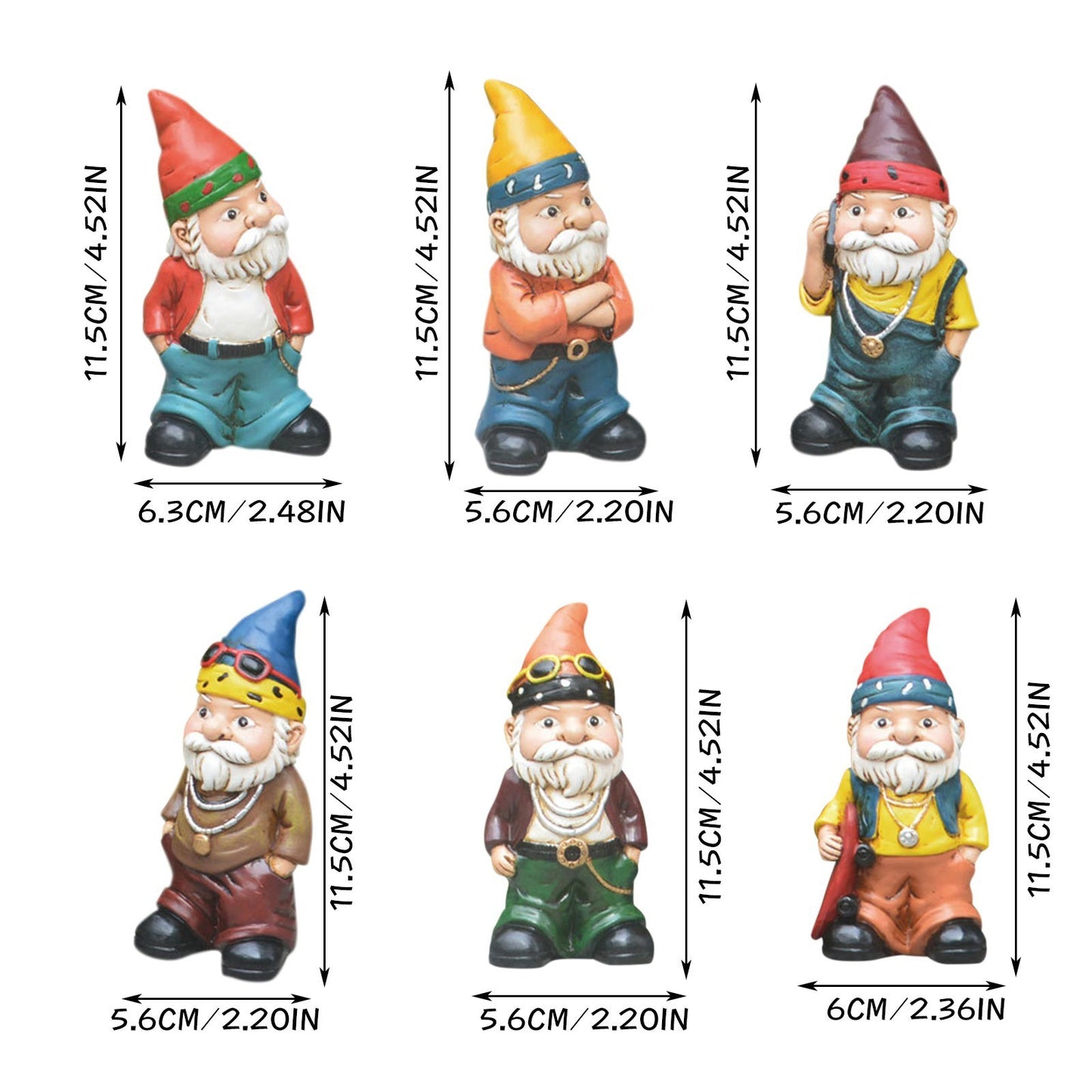 Dwarf Garden Ornament White Beard Old Dwarf Statue Resin Ornament And Statue Dwarf Garden Ornament