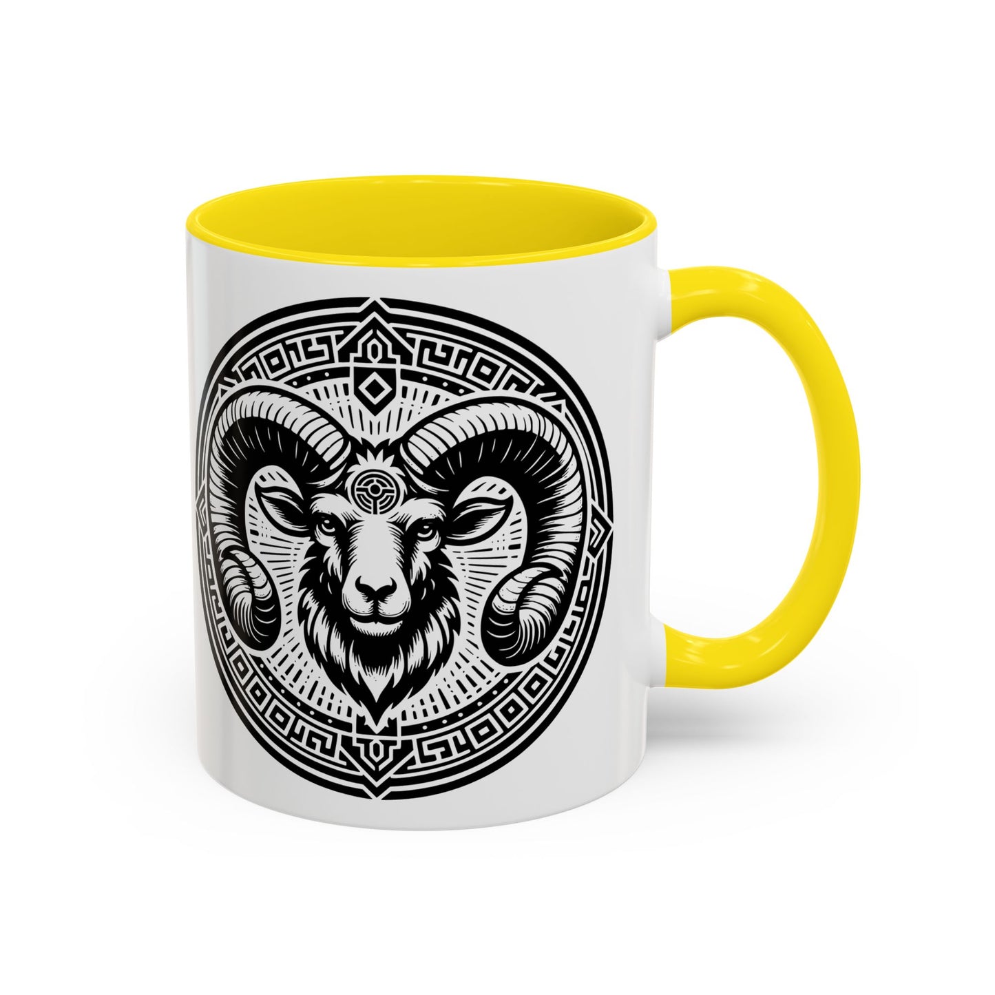 Bold Ram Accent Coffee Mug, Unique Gift for Animal Lovers, Perfect for Home, Office, Birthdays, or Holidays, 11/15oz