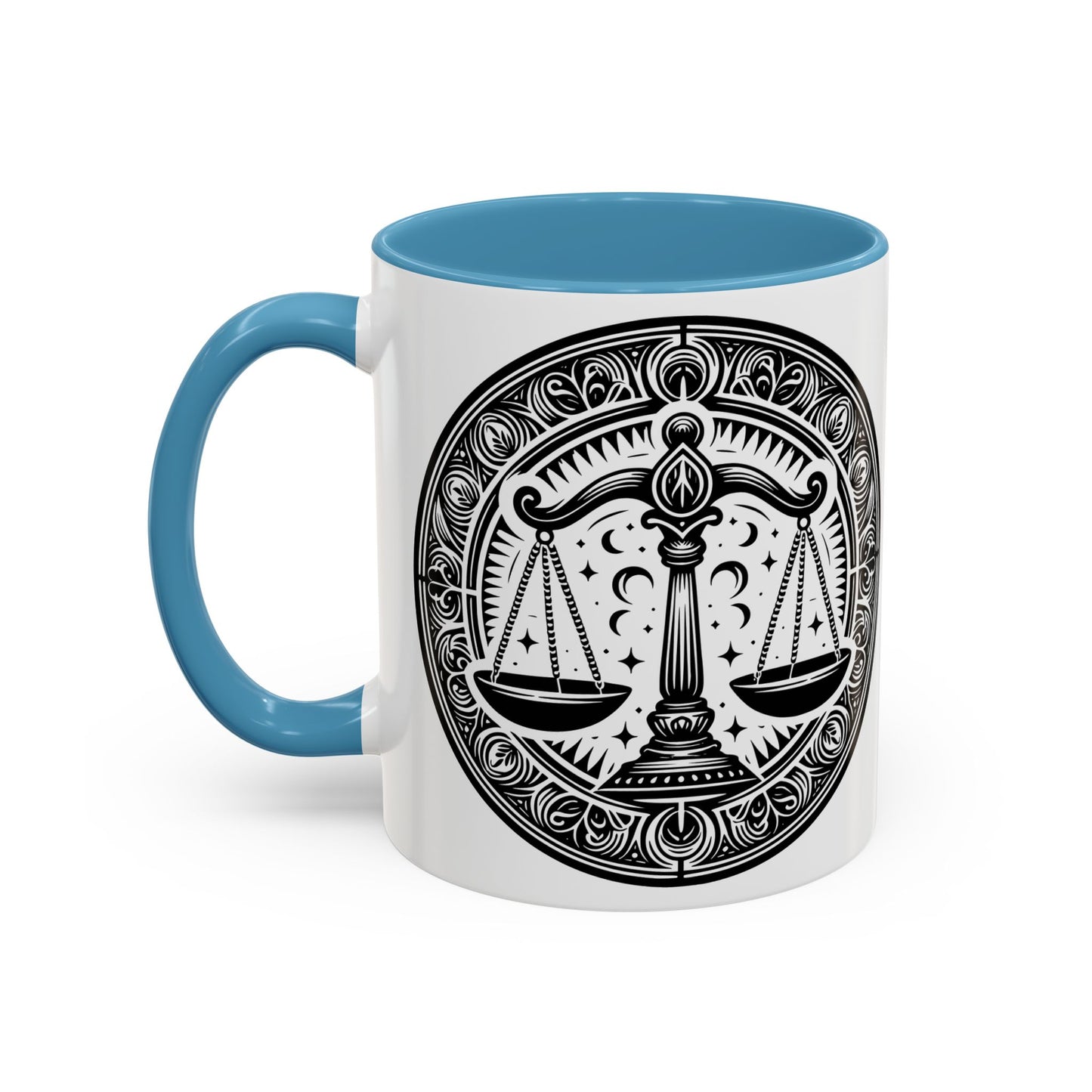 Justice Scale Accent Coffee Mug - Perfect Gift for Lawyers, Graduations, Law School, Legal Professionals, Motivational Decor