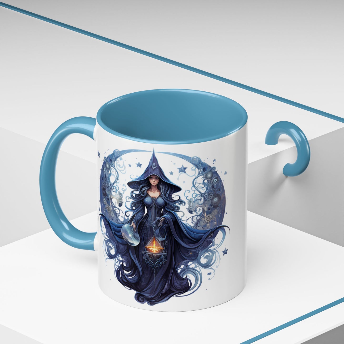 Enchanting Witch Coffee Mug - Mystic Art, Magical Decor, Astrology Gift, Unique Kitchenware, Celestial Drinkware