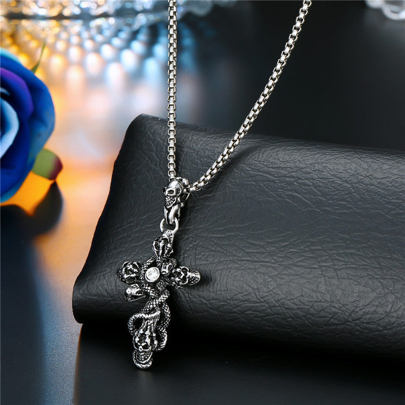 Personality Punk Stainless Steel Sweater Chain