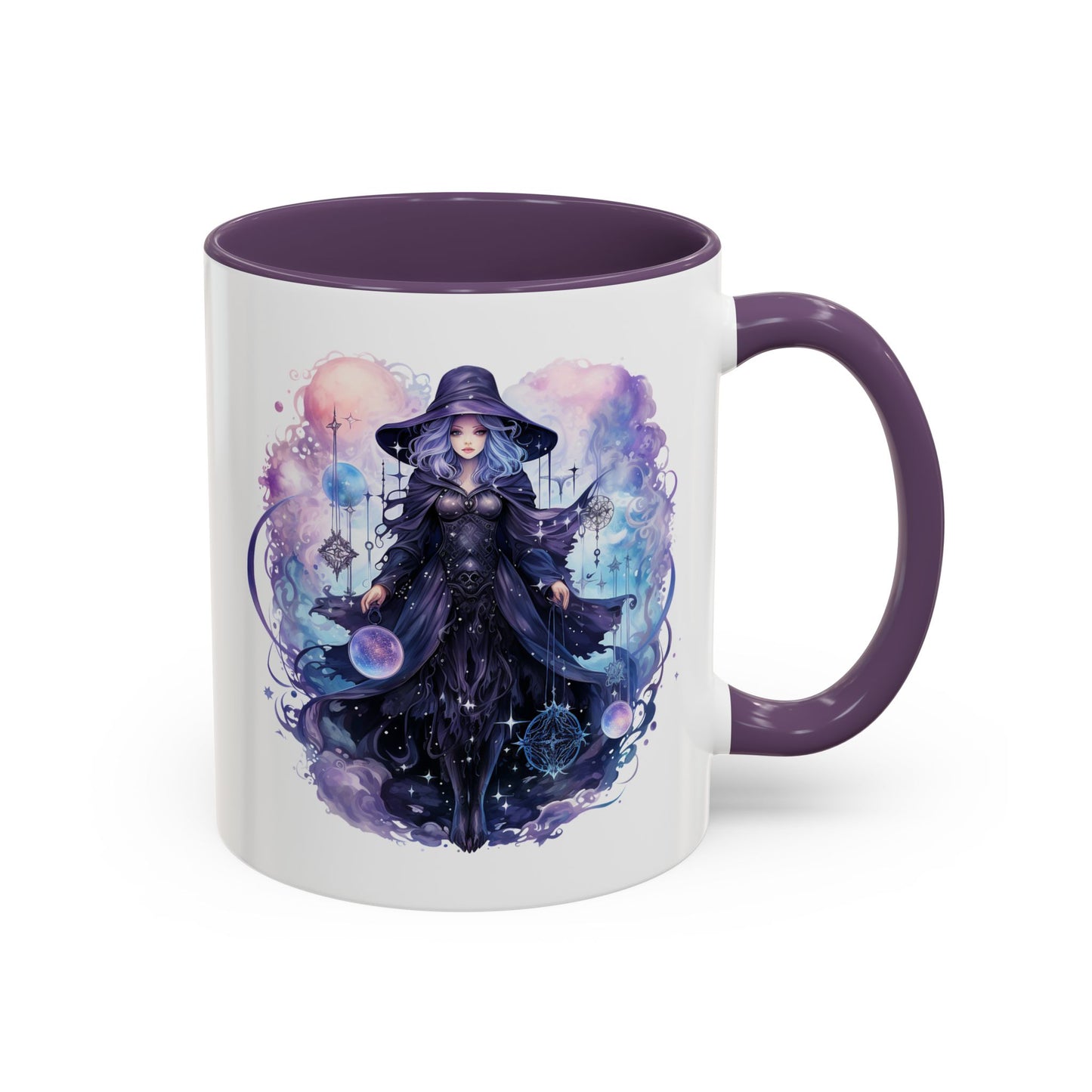 Mystical Witch Coffee Mug | Enchanting Beverage Cup | Moon Phase Gift for Witch Lovers, Halloween Décor, Unique Present