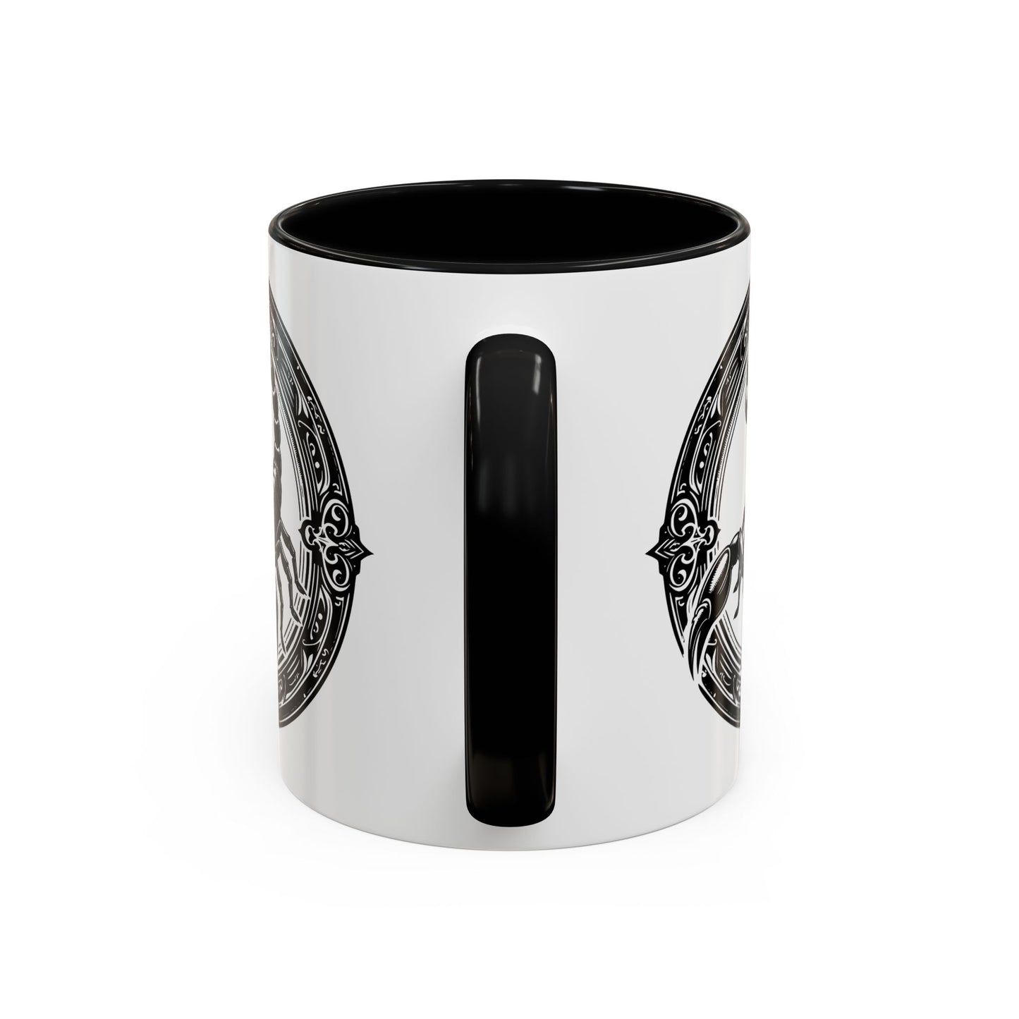 Scorpio Accent Coffee Mug - Personalized Gift, Zodiac Decor, Astrology Lover's Mug, Black and White Design, Birthday Gift