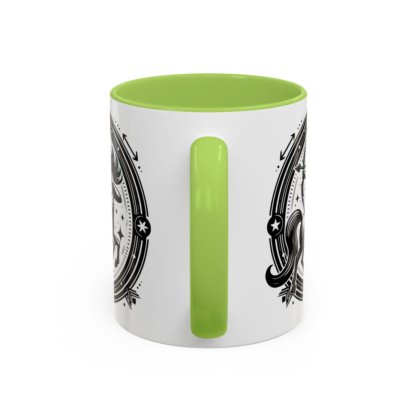 Zodiac Unicorn Coffee Mug, Astrology Gift, Horoscope Cup, Black Accents, Unique Unicorn Mug for Coffee Lovers