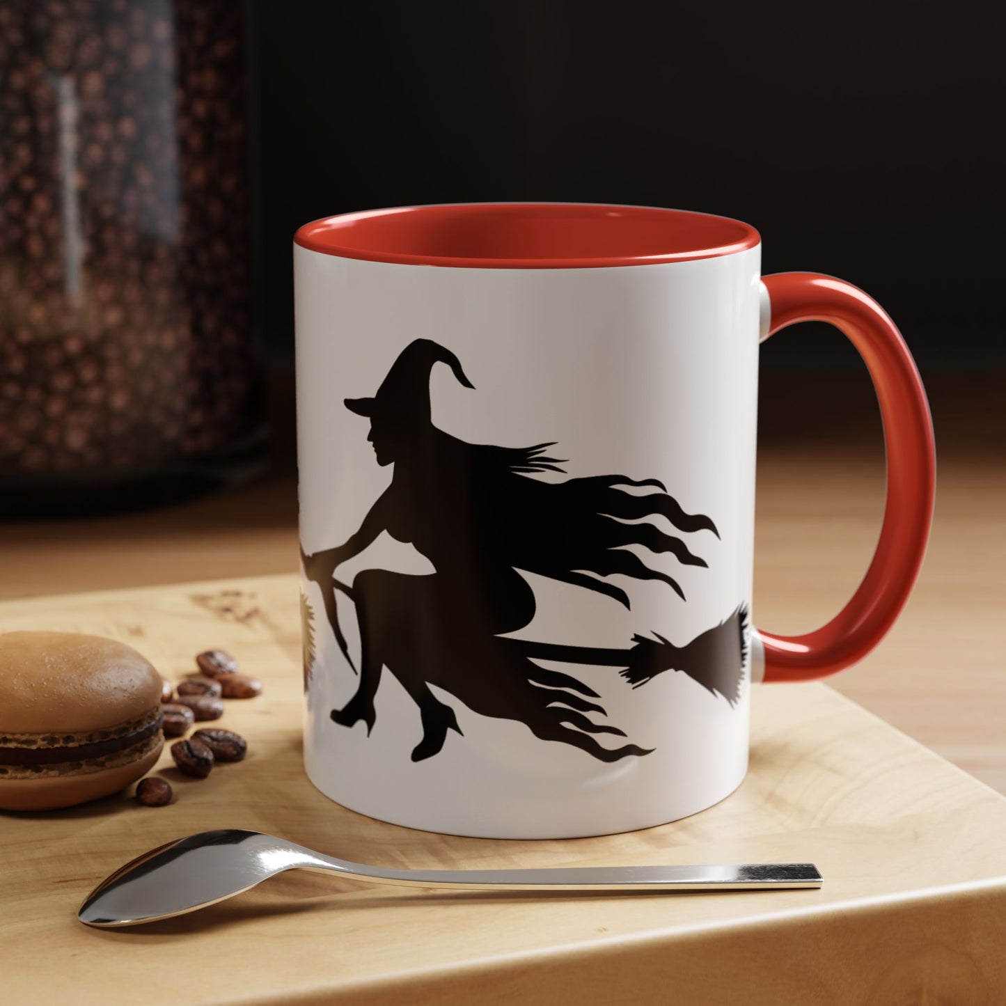 Witchy Accent Coffee Mug - Perfect for Halloween, Witch Enthusiasts, Cozy Nights, Themed Parties, Gift for Her, Magic Lovers